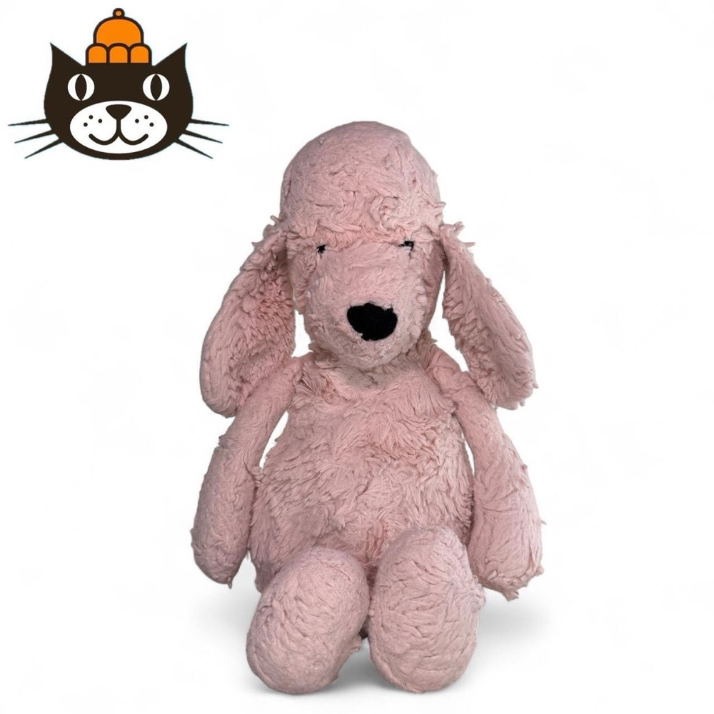 JELLYCAT London Bashful Pink Poodle Puppy Dog Plush Stuffed Animal 12" Inches
